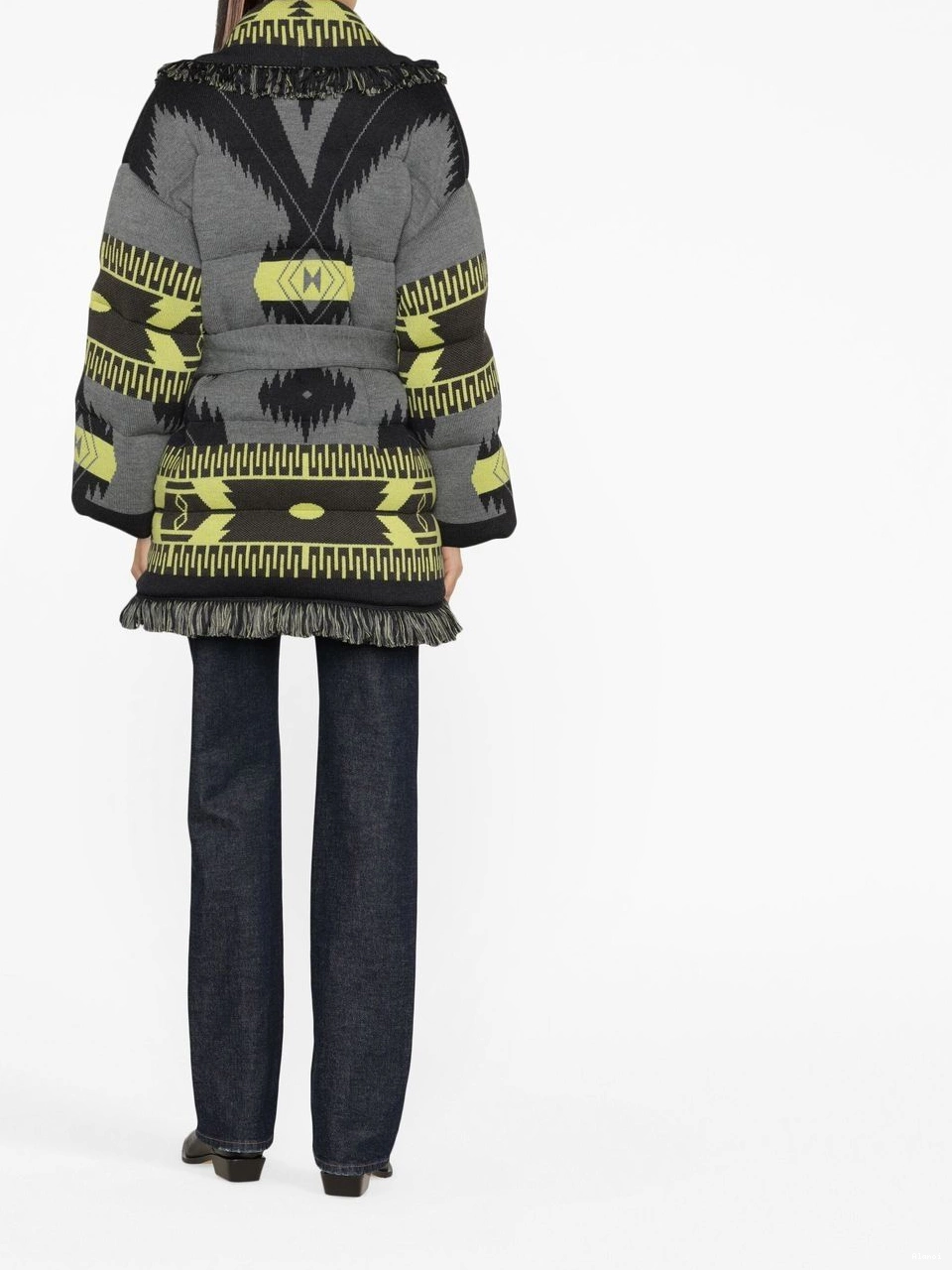 Cheap Alanui Icon jacket Women puffer belted jacquard 0812